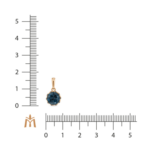 Подвеска с топазом