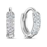 Серьги с фианитами - фото 1 Серьги с фианитами - фото 1