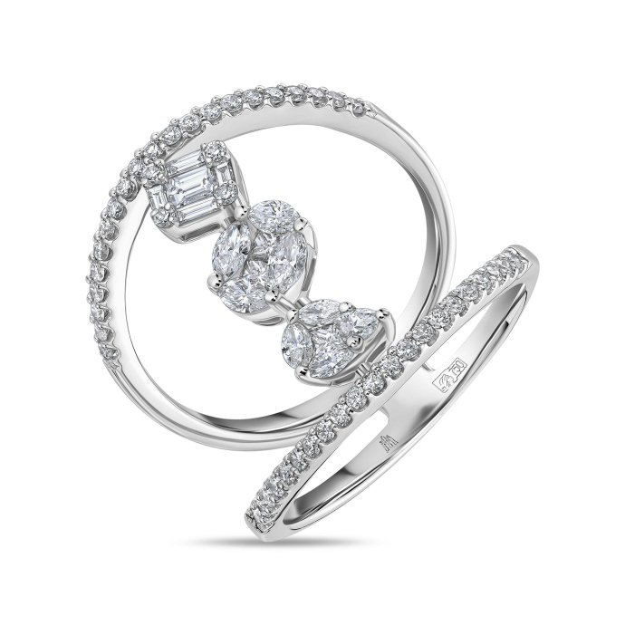 Кольцо с бриллиантами - фото 1 Кольцо с бриллиантами - фото 1