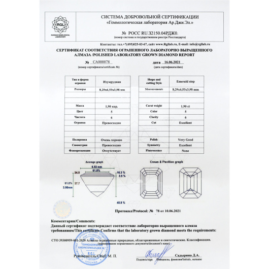 Кольцо с бриллиантом