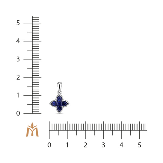 Подвеска с сапфиром