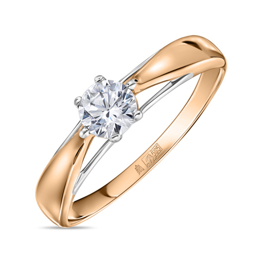 Кольцо с фианитом