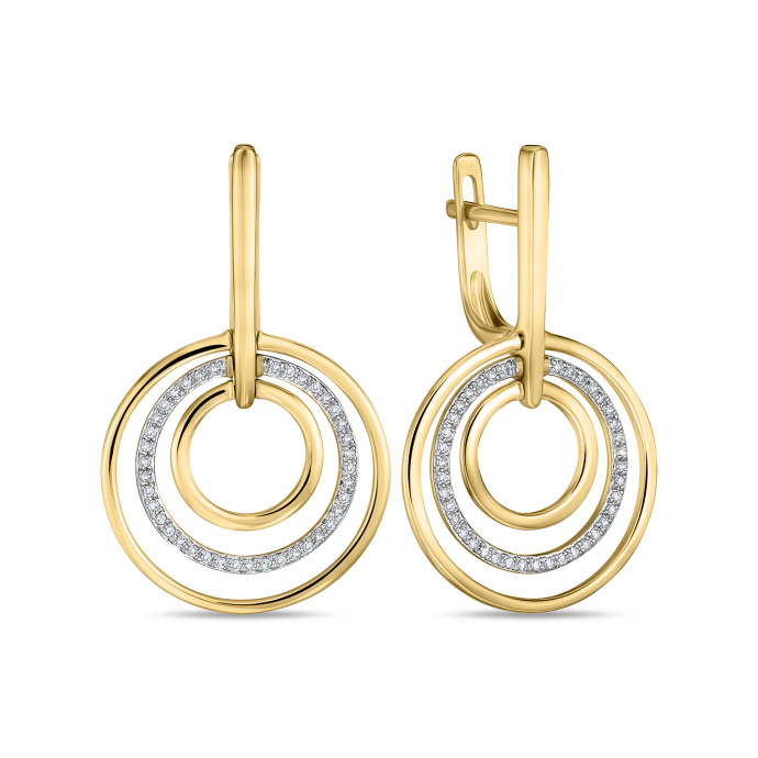 Серьги с бриллиантами - фото 1