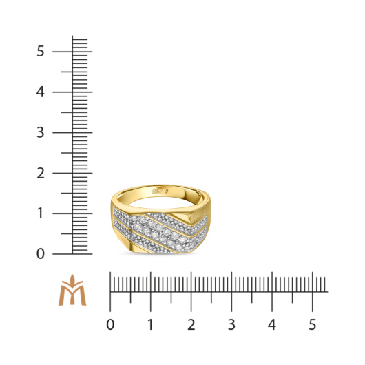 Мужское Кольцо с бриллиантом