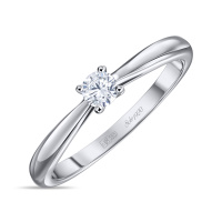 Кольцо с бриллиантом - фото 1