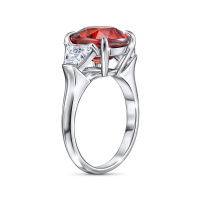 Кольцо с бриллиантами и спессартином - фото 2 Кольцо с бриллиантами и спессартином - фото 2