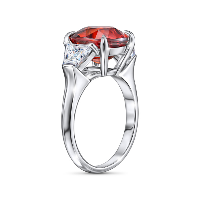 Кольцо с бриллиантами и спессартином - фото 2 Кольцо с бриллиантами и спессартином - фото 2