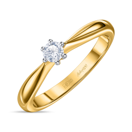 Кольцо с бриллиантом