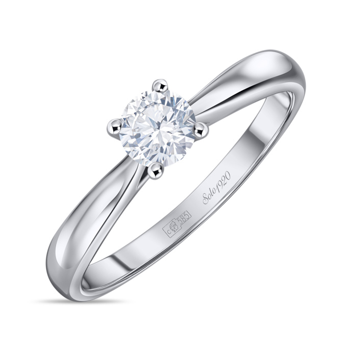 Кольцо с бриллиантом - фото 1