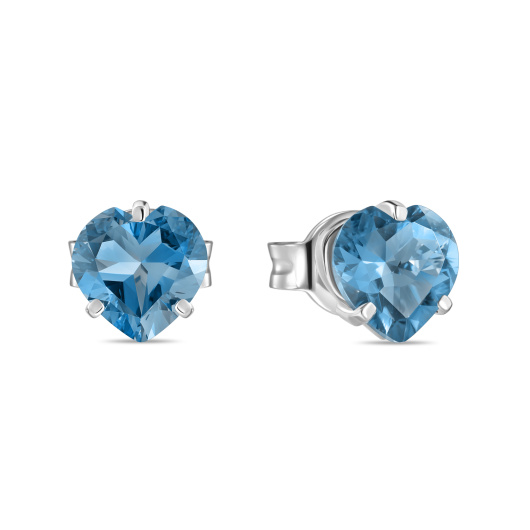 Серьги с лондон топазом