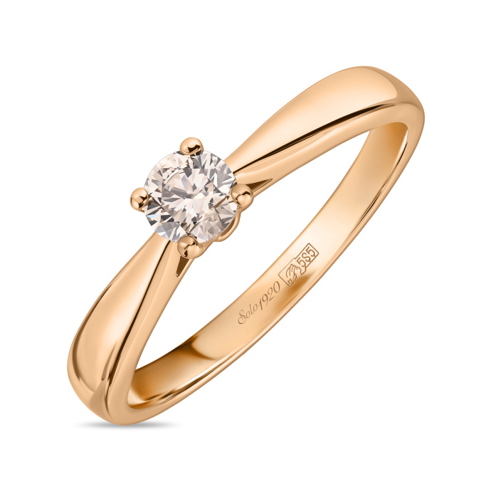 Кольцо с бриллиантом - фото 1 Кольцо с бриллиантом - фото 1