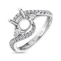 Кольцо с бриллиантами - фото 1