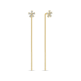 Серьги с фианитами