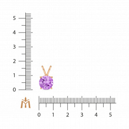 Подвеска с аметистом