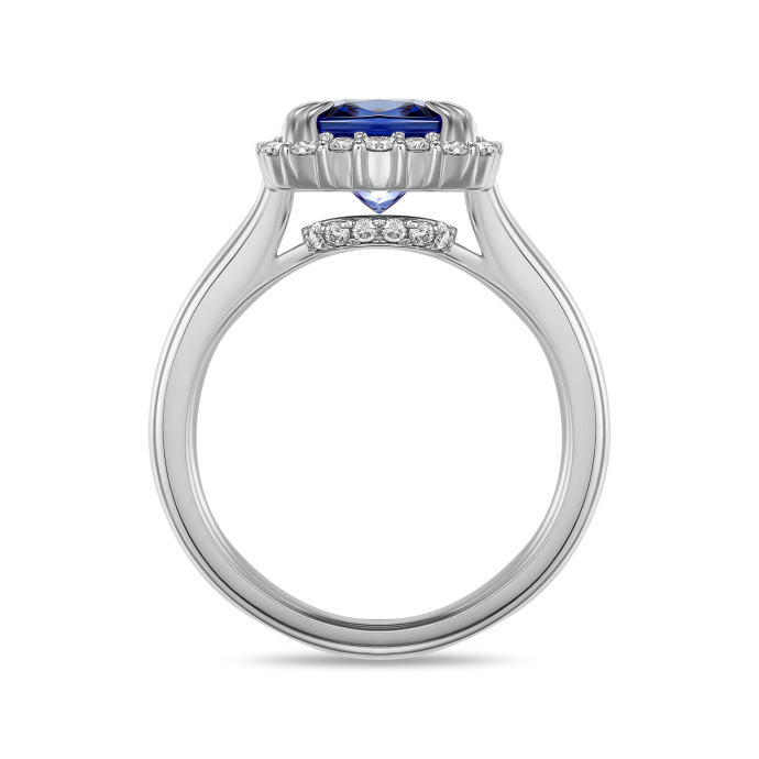 Кольцо с бриллиантами и танзанитом - фото 2 Кольцо с бриллиантами и танзанитом - фото 2