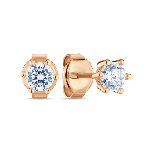 Серьги с фианитами