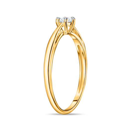 Кольцо с фианитом