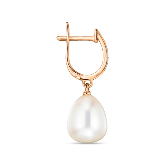 Серьги с бриллиантами и жемчугом