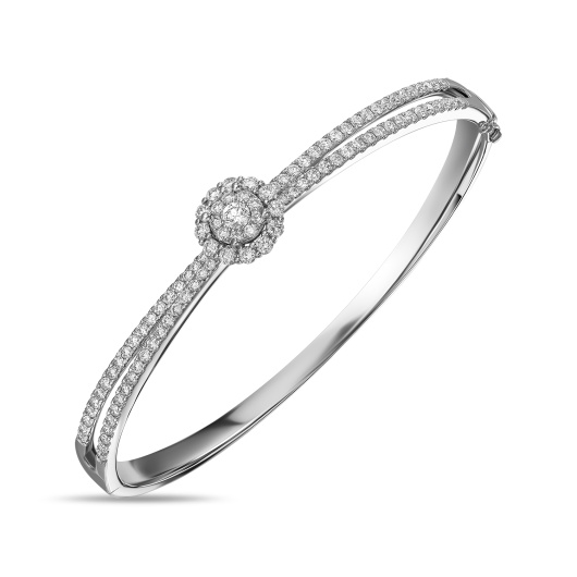 Браслет жесткий с бриллиантом