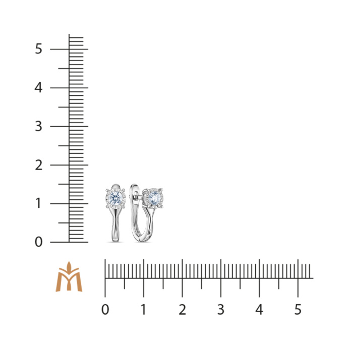 Серьги с бриллиантом - фото 2 Серьги с бриллиантом - фото 2