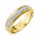 Обручальное кольцо из золота 585 пробы с 11 бриллиантами R2026-7055353005 - Фото 1