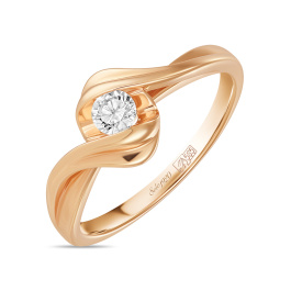 Кольцо с бриллиантом