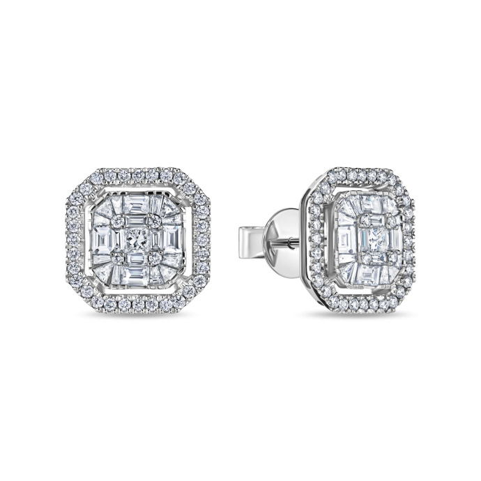 Серьги с бриллиантами - фото 1 Серьги с бриллиантами - фото 1