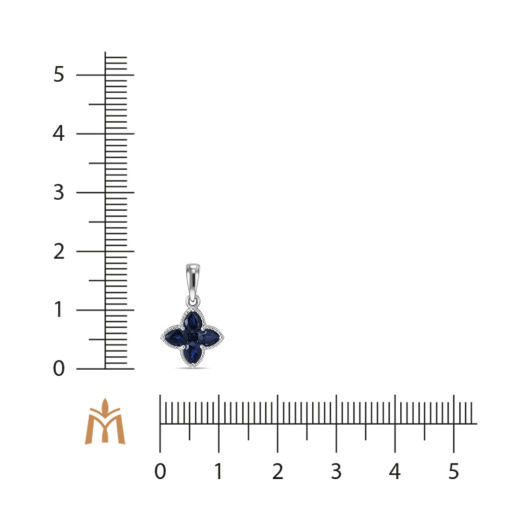 Подвеска с сапфирами