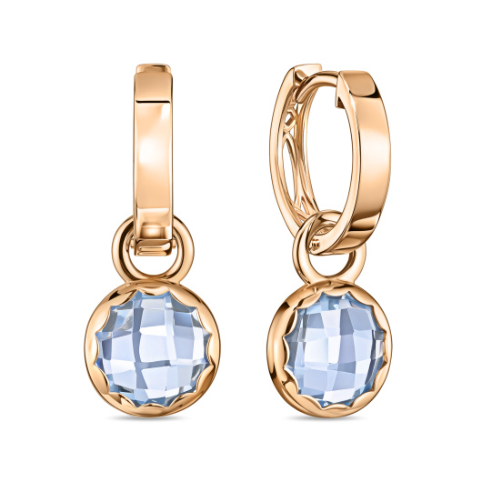 Серьги с топазами