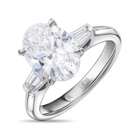 Кольцо с бриллиантом - фото 1