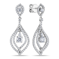 Серьги с бриллиантами - фото 1