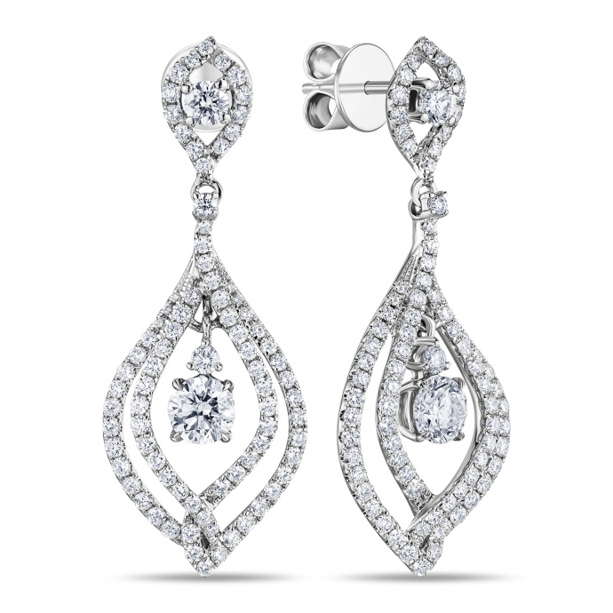 Серьги с бриллиантами - фото 1