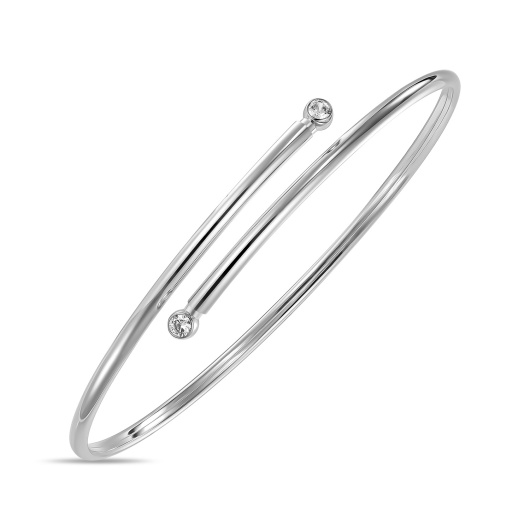 Браслет жесткий с фианитами