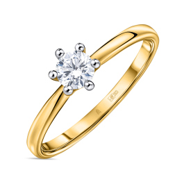 Кольцо с бриллиантом