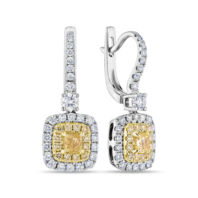 Серьги с бриллиантами - фото 1 Серьги с бриллиантами - фото 1