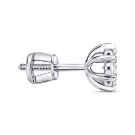 Серьги с бриллиантом