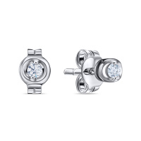 Серьги с бриллиантами - фото 1