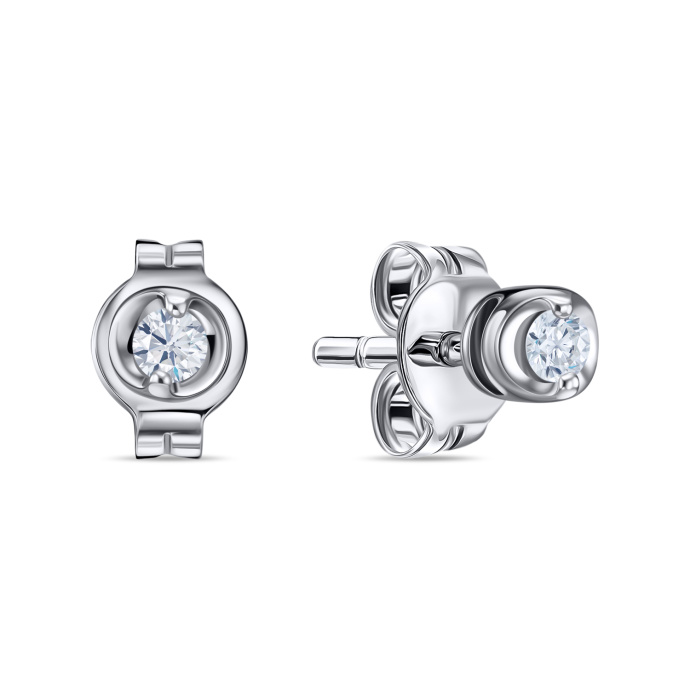 Серьги с бриллиантами - фото 1