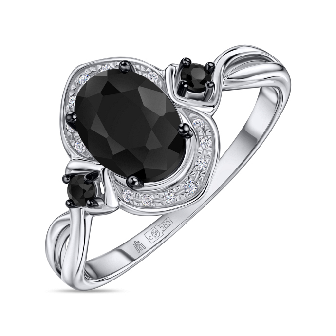 Кольцо с цветными сапфирами и бриллиантами - фото 1 Кольцо с цветными сапфирами и бриллиантами - фото 1