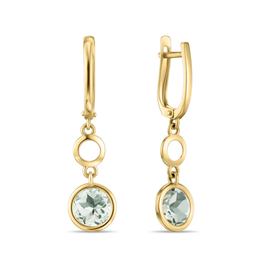 Серьги с аметистами