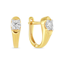 Серьги с фианитами - фото 1 Серьги с фианитами - фото 1