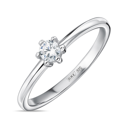 Кольцо с фианитом