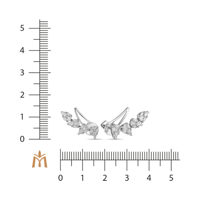 Серьги с бриллиантами - фото 2