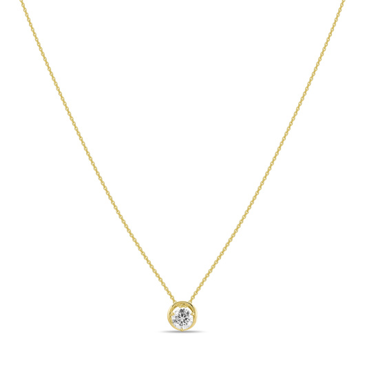 Колье с фианитом