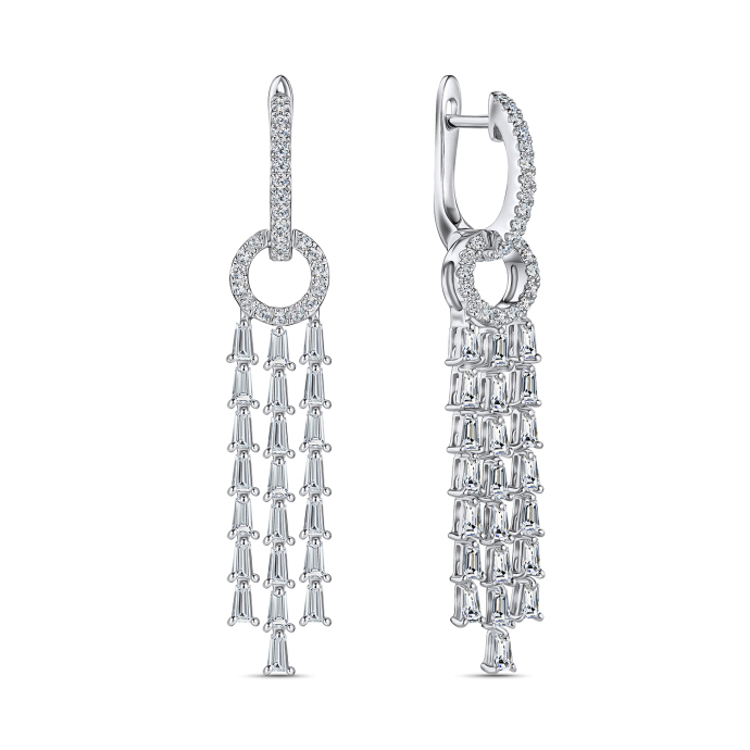 Серьги с бриллиантами - фото 1