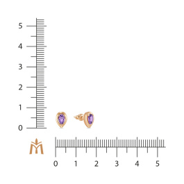 Серьги с аметистами