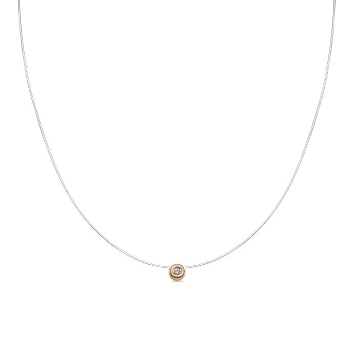 Колье с фианитом - фото 1 Колье с фианитом - фото 1