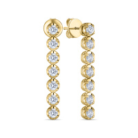 Серьги с бриллиантом - фото 1 Серьги с бриллиантом - фото 1