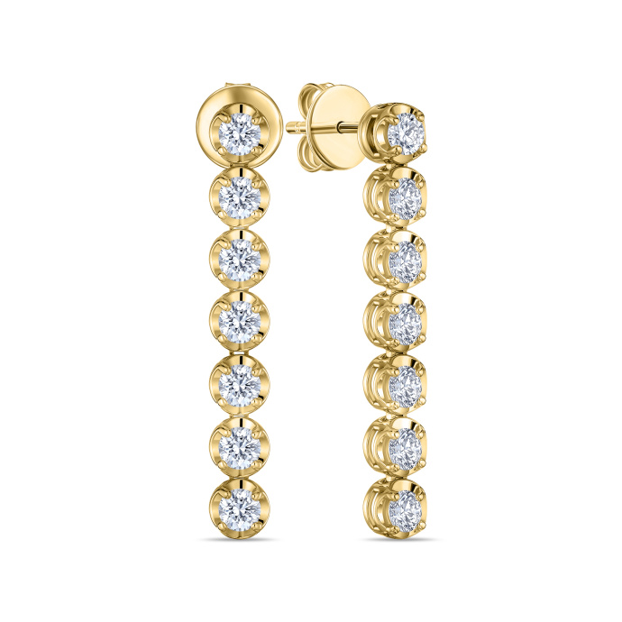 Серьги с бриллиантом - фото 1 Серьги с бриллиантом - фото 1