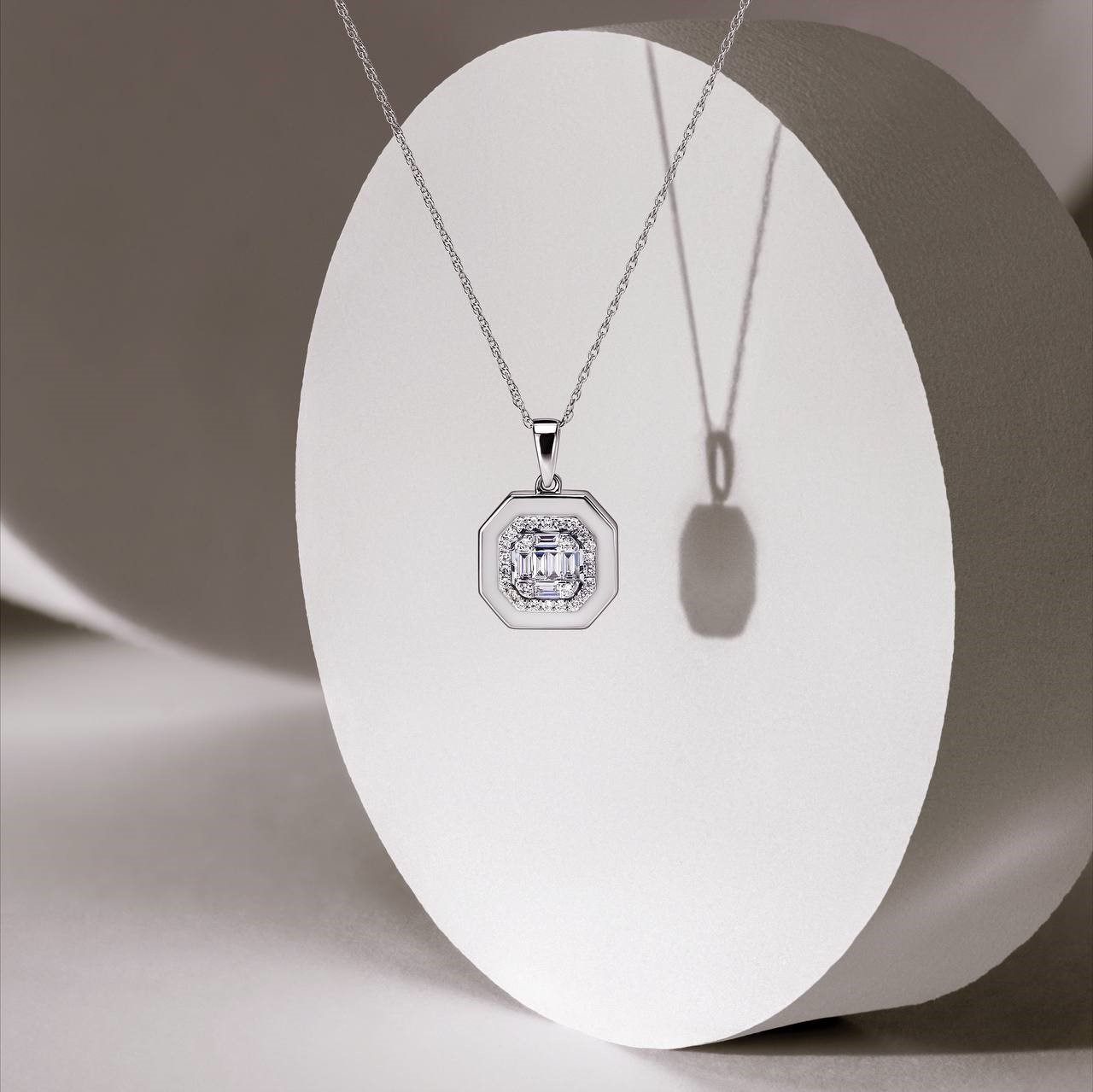 Amélie — ожерелье с керамикой и бриллиантами